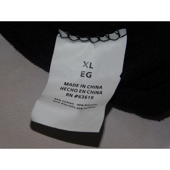 BEBE Sport Womens Size: XL Black Rainbow Logo Hoodie - Picture 5 of 6